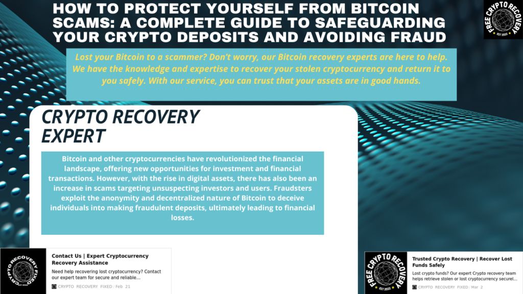 Bitcoin scams and how to avoid them - Free Crypto Recovery Fixed