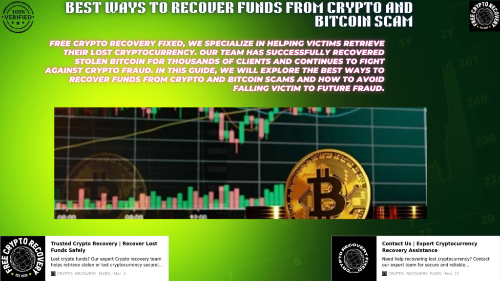 Recover funds from Bitcoin scam with Free Crypto Recovery Fixed